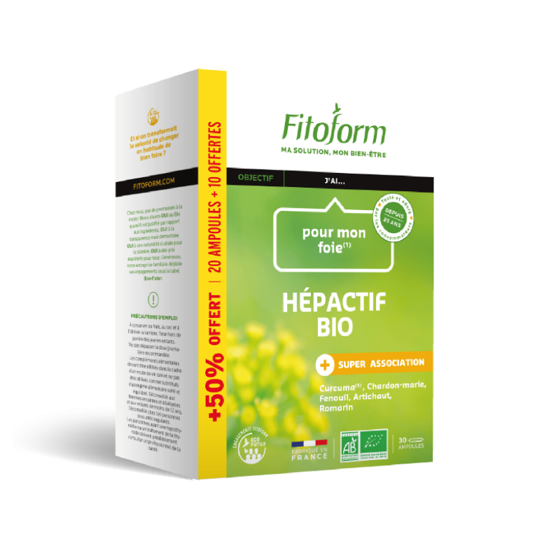 HEPACTIF BIO* - 30 ampoules dont 10 offertes