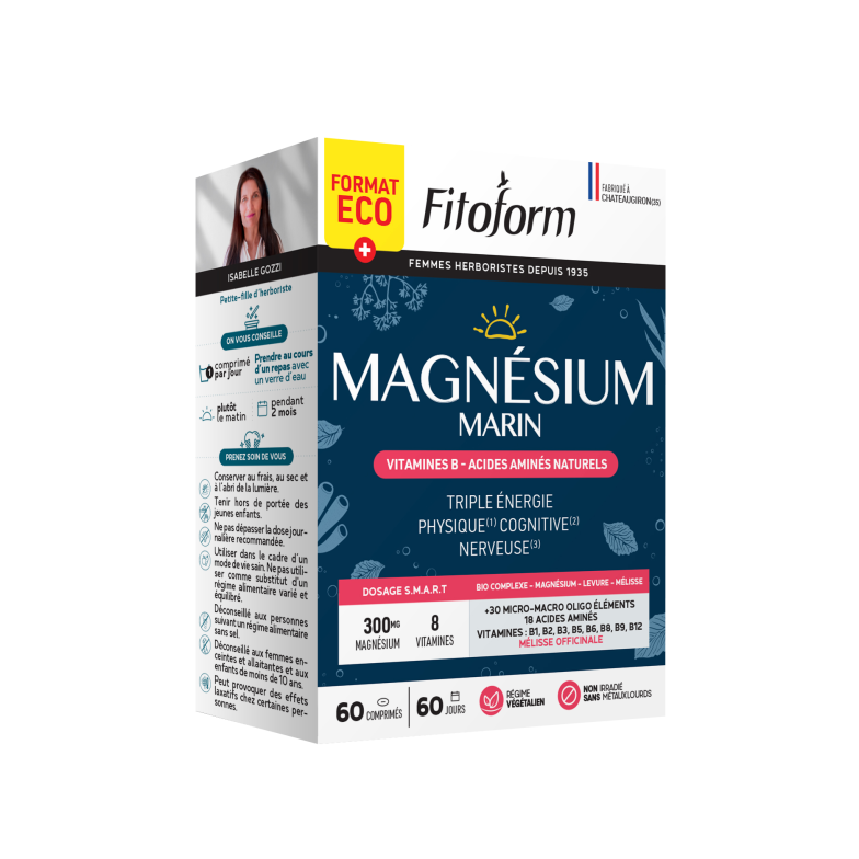 LE MAGNESIUM MARIN +B1 B6 B9 - FORMAT ECO 60 comprimés